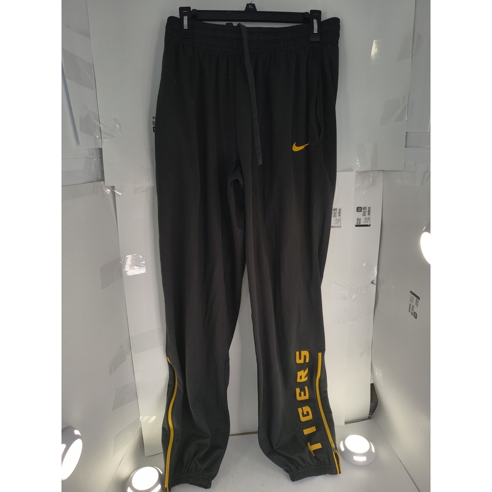 Nike Dri-FIT Joggers Mens XL Black Athletic Pants Tigers Swoosh Training Sweatpa